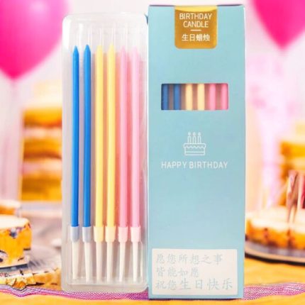 Bougies d'anniversaire colorées