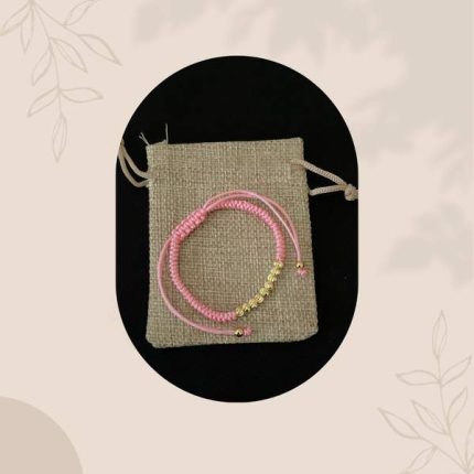 Bracelet Lys rose claire