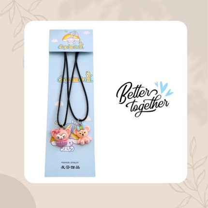 Collier Better Together Pink Teddy