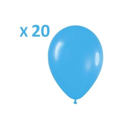 Pack de 20 ballons décoration anniversaire doré Bleu